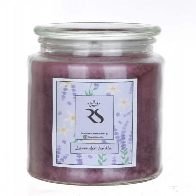 شمعة برائحة اللاڤندر و الڤانيلا 600g